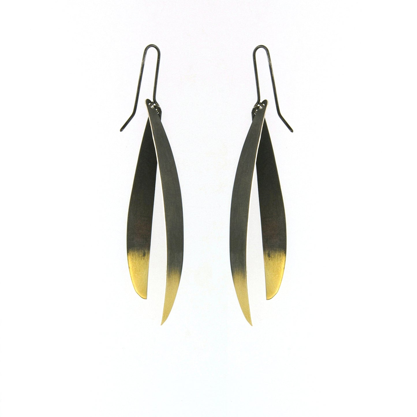 Mysterium Collection Black & Gold Sterling Earrings