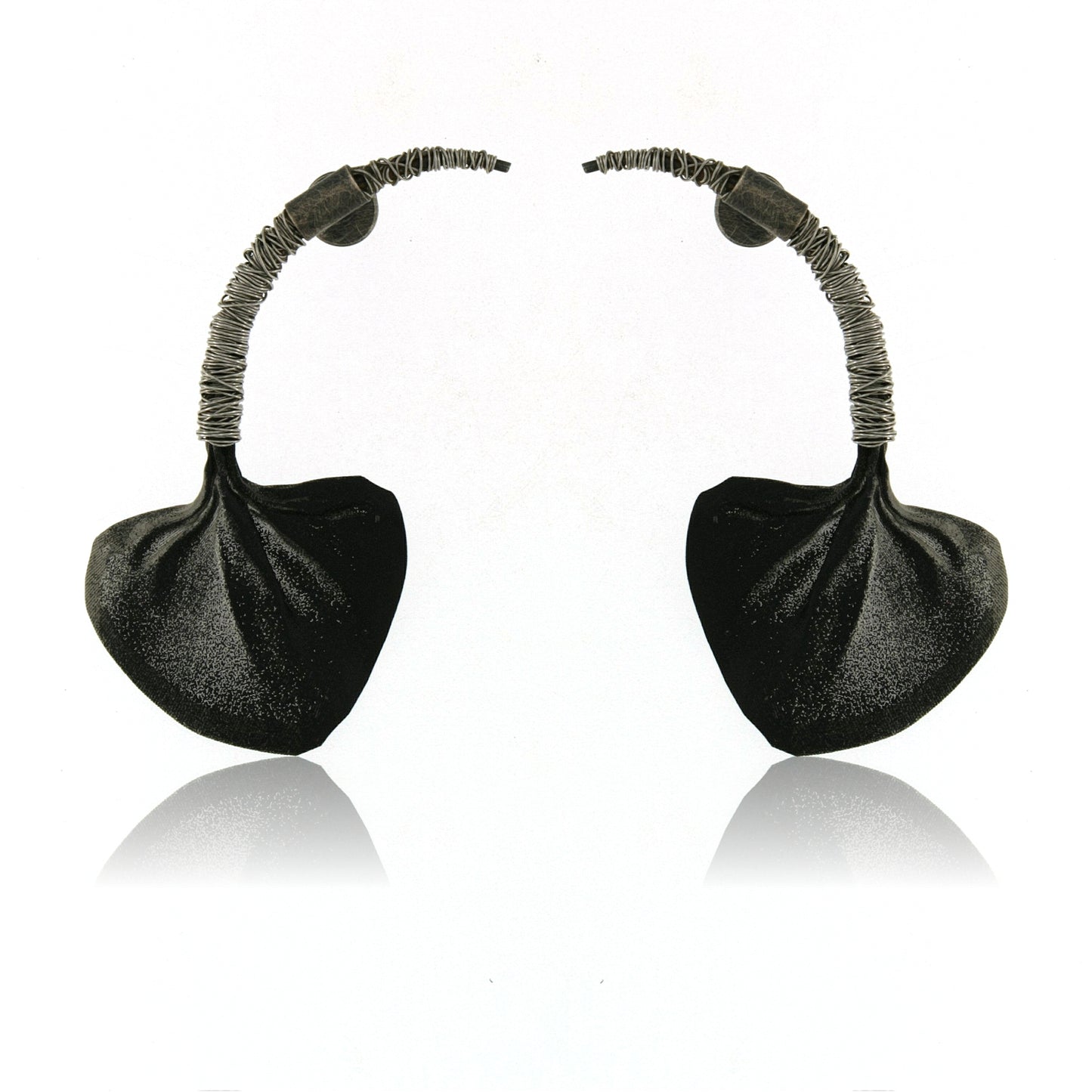 Mysterium Collection Steel Mesh Earrings