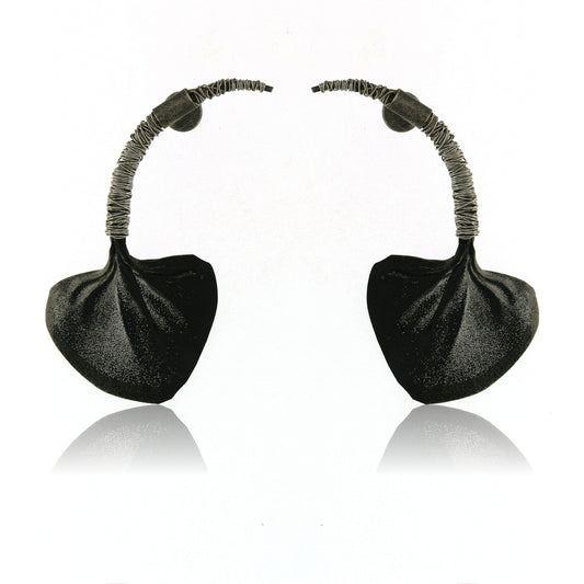 Mysterium Collection Steel Mesh Earrings