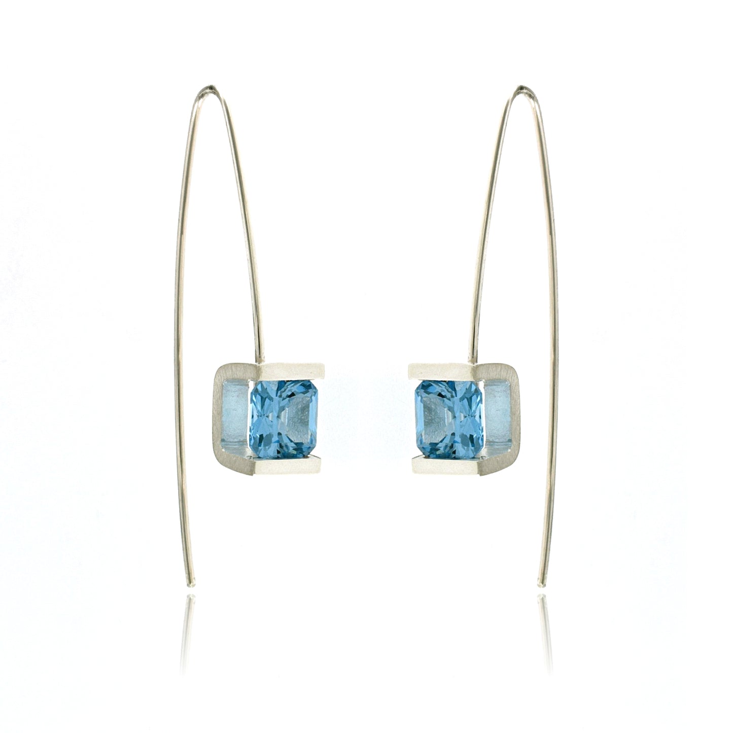 Mysterium Collection Sterling Swiss Blue Spinel Earrings