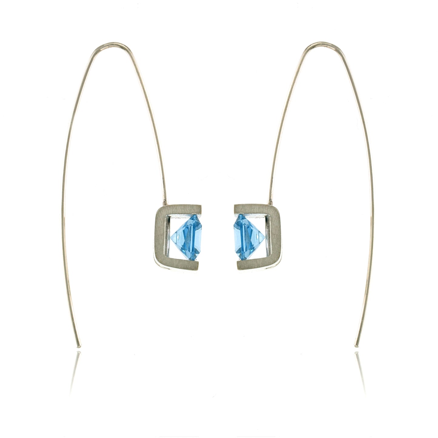 Mysterium Collection Sterling Swiss Blue Spinel Earrings