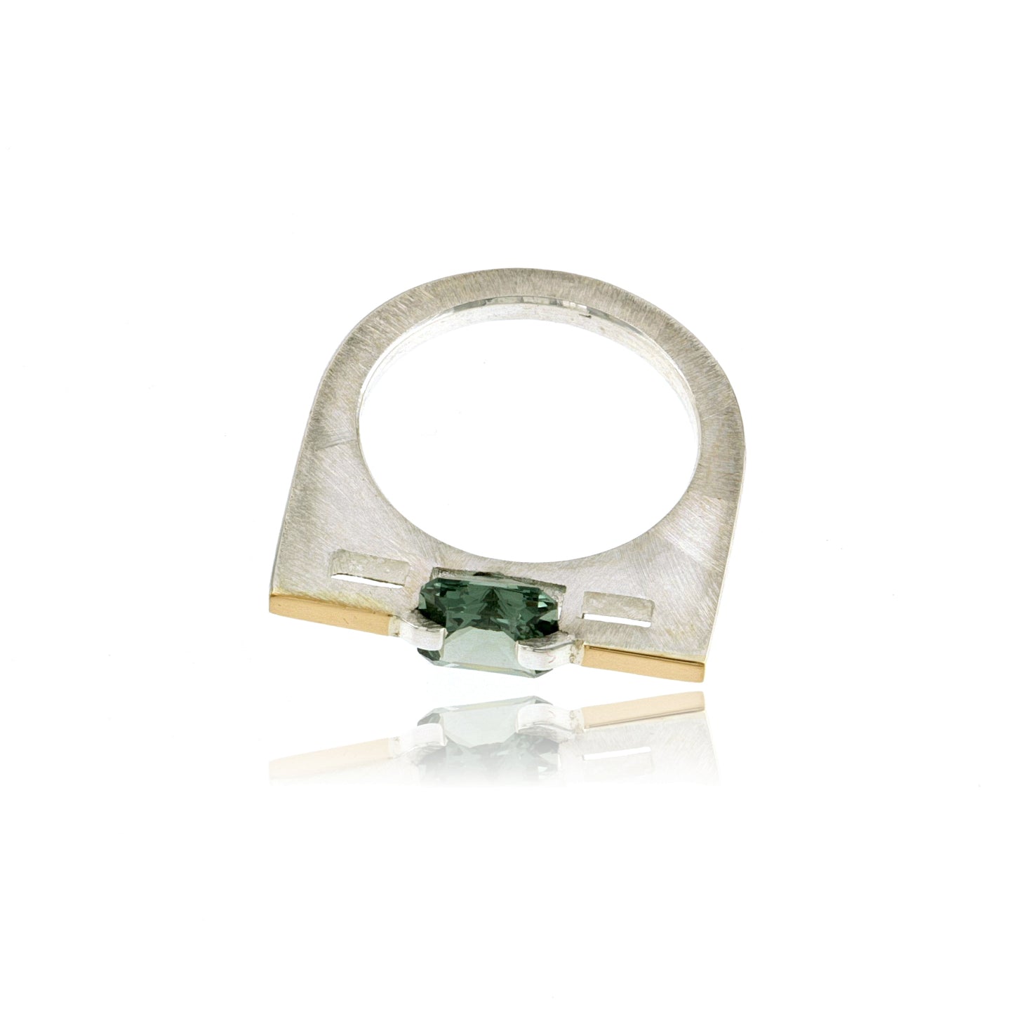Mysterium Collection Sterling & 14k Green Spinel Ring