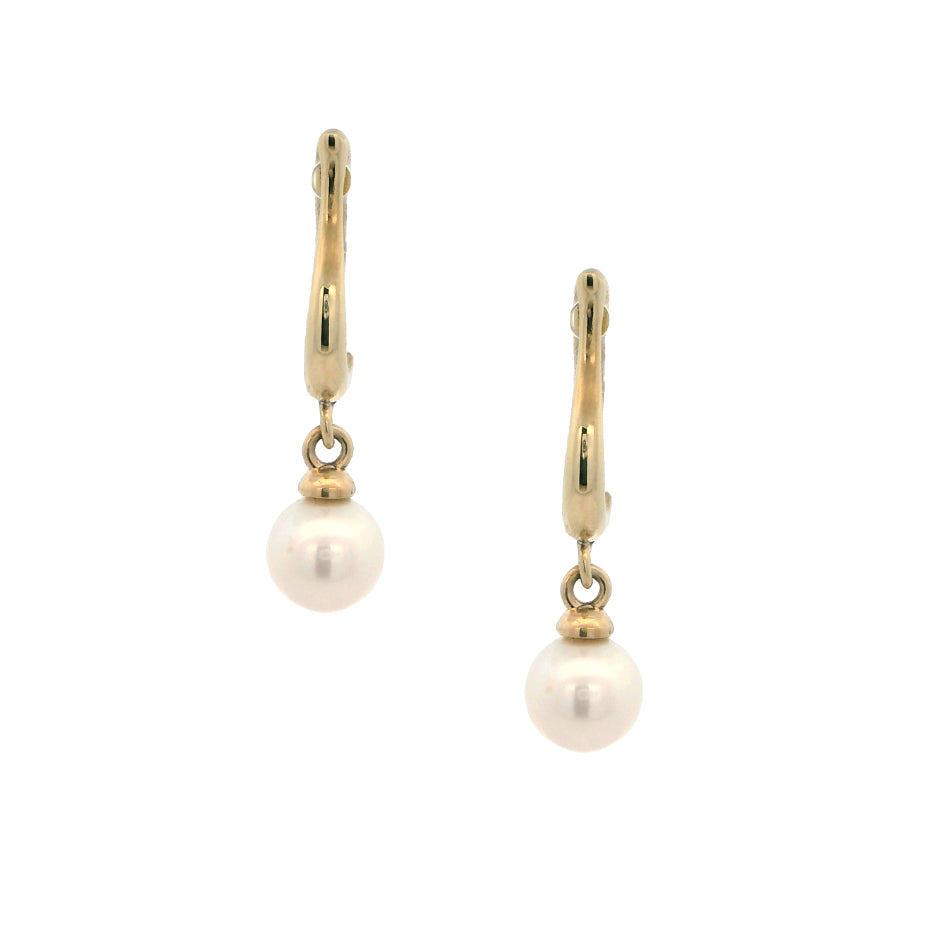 14k Gold Cultured Freshwater Pearl Earrings