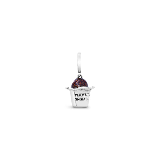 Cristy Cali Enameled Plum Street Snoball Charm - Chocolate Brown