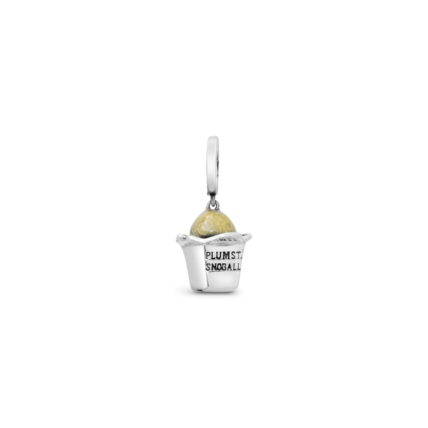 Cristy Cali Enameled Plum Street Snoball Charm - Coconut Cream