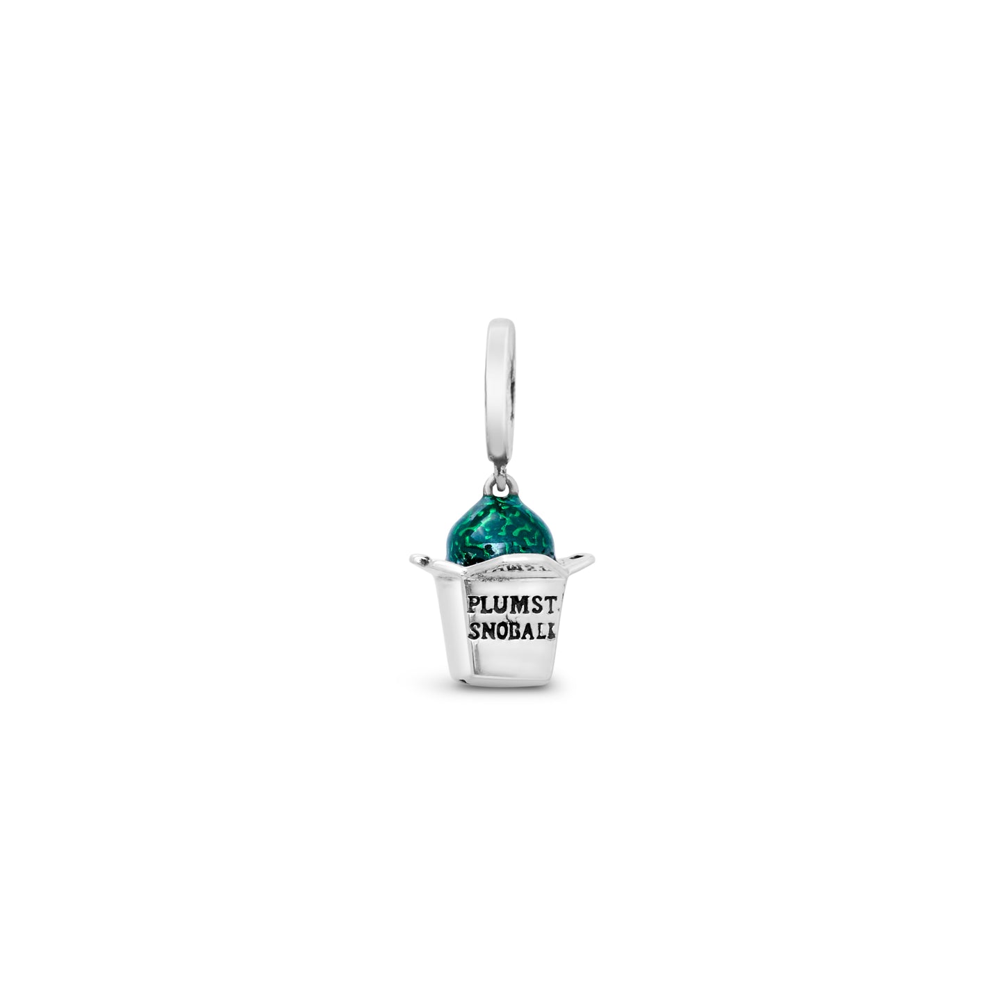 Cristy Cali Enameled Plum Street Snoball Charm - Spearmint Green