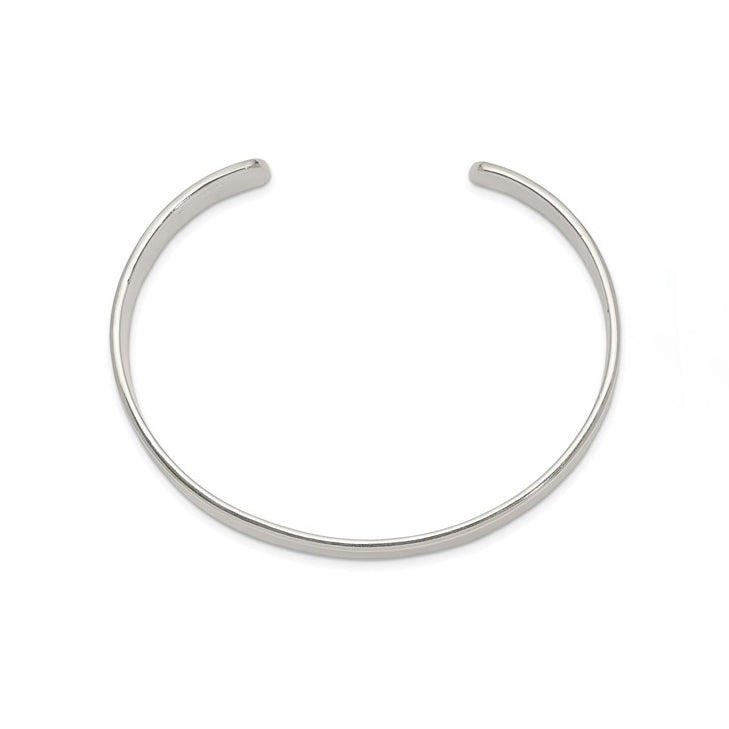 Sterling Silver Engravable Cuff Bangle