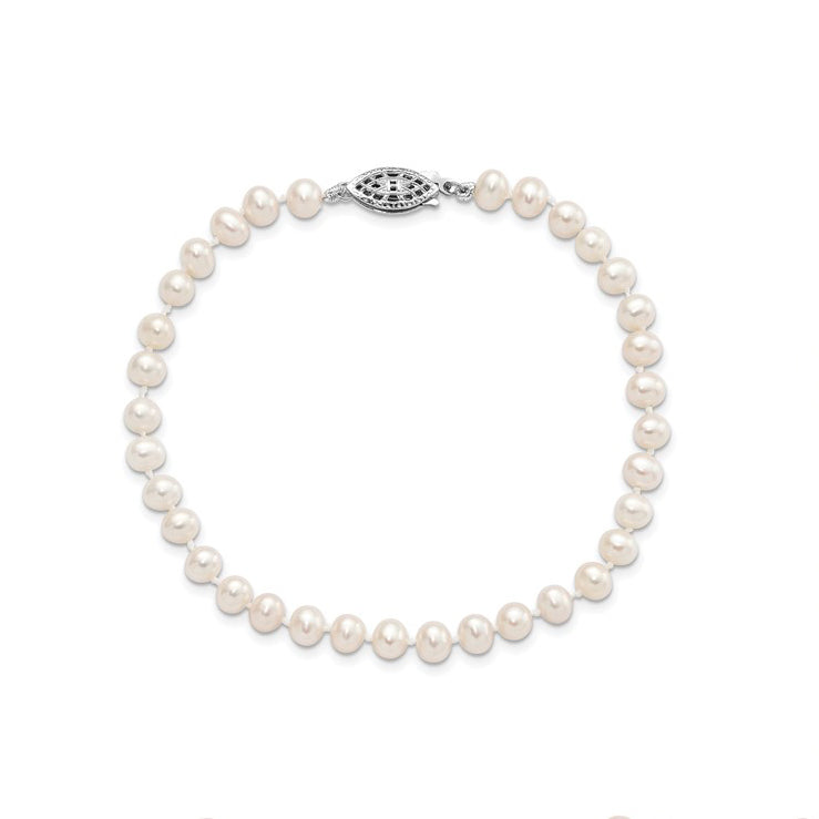Child's Sterling Silver Cultured Freshwater Pearl Bracelet