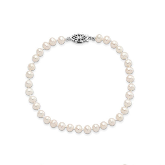 Child's Sterling Silver Cultured Freshwater Pearl Bracelet