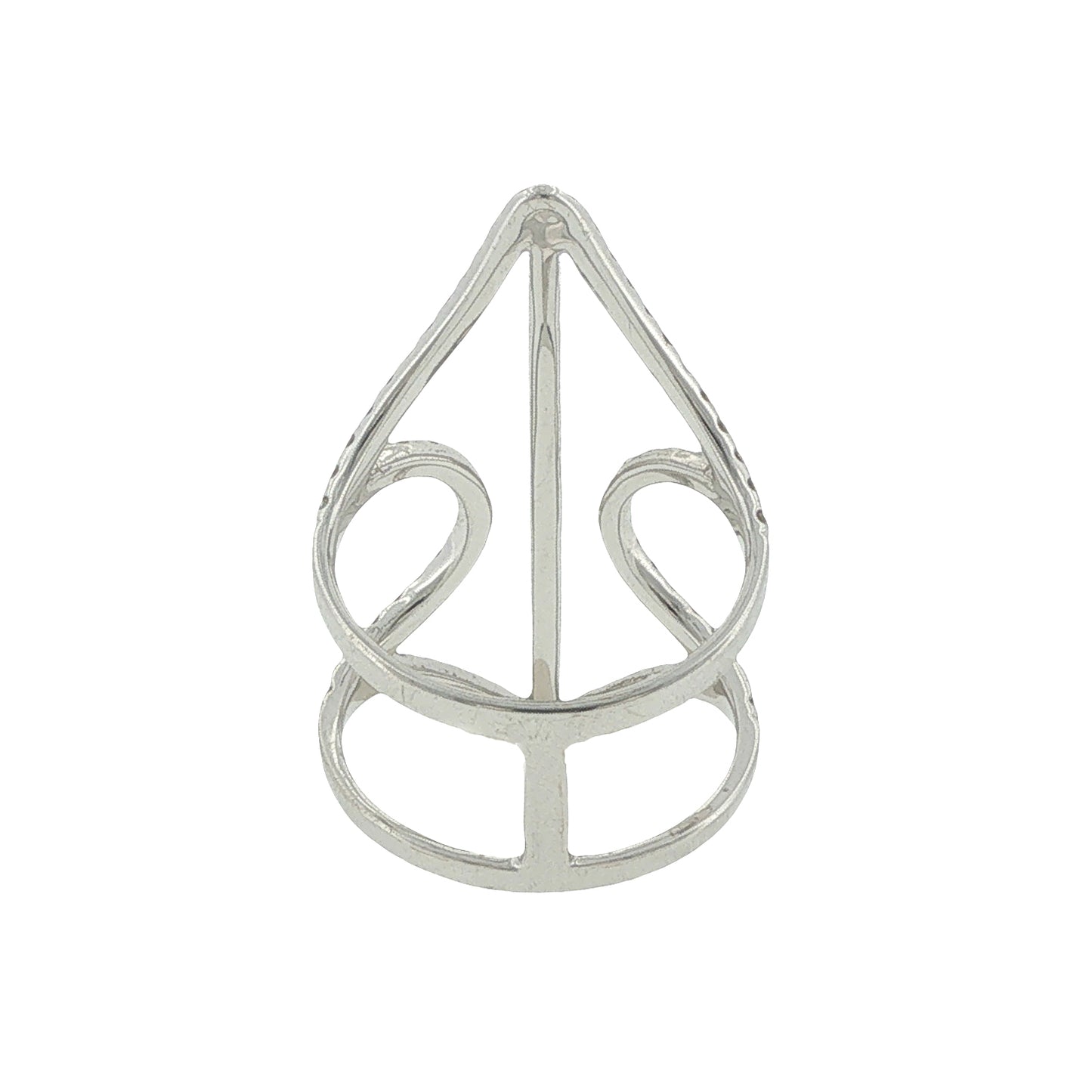 18K White 1.12ct Geometric Diamond Cocktail Ring
