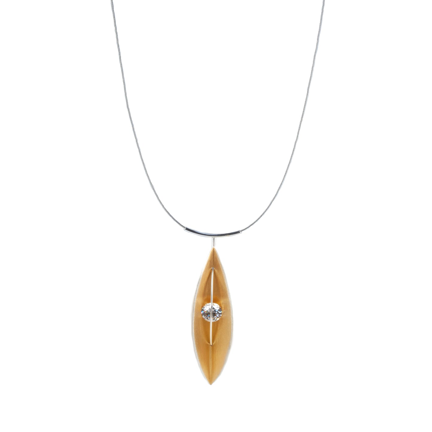 Mysterium Collection Vermeil Leaf Pendant