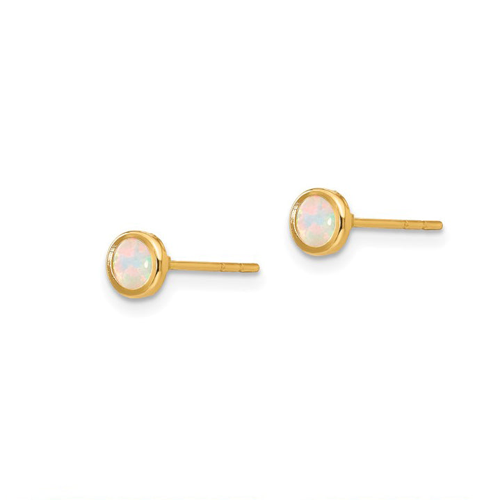 14K Petite Opal Earrings