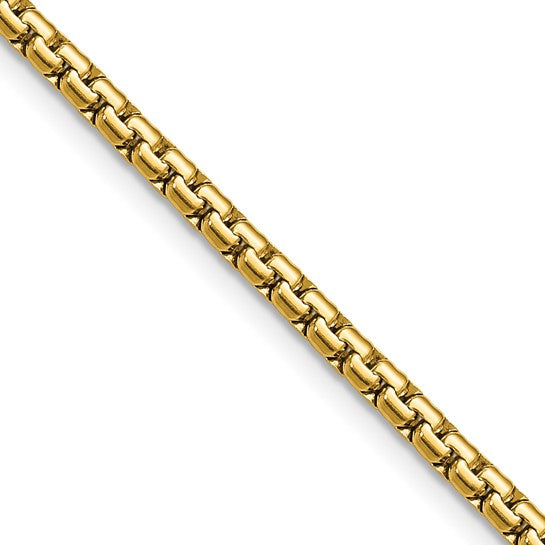 Stainless Steel IP-plated 3mm Flat Box Chain 24"
