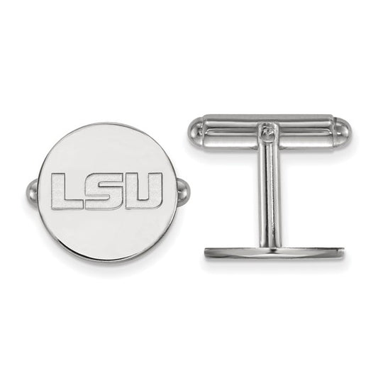 Sterling Silver LSU Cuff Links