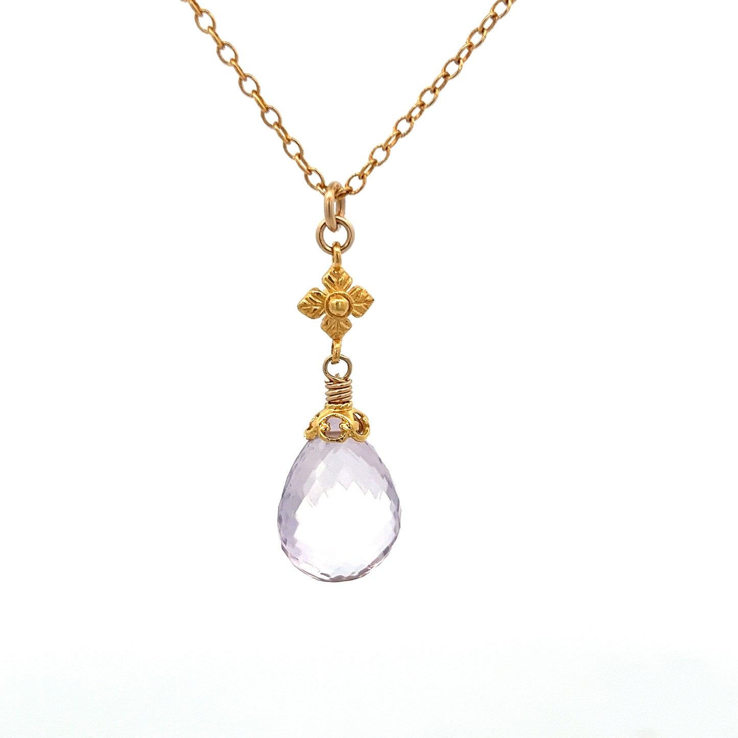 Anatoli Collection Vermeil Lavender Amethyst Necklace