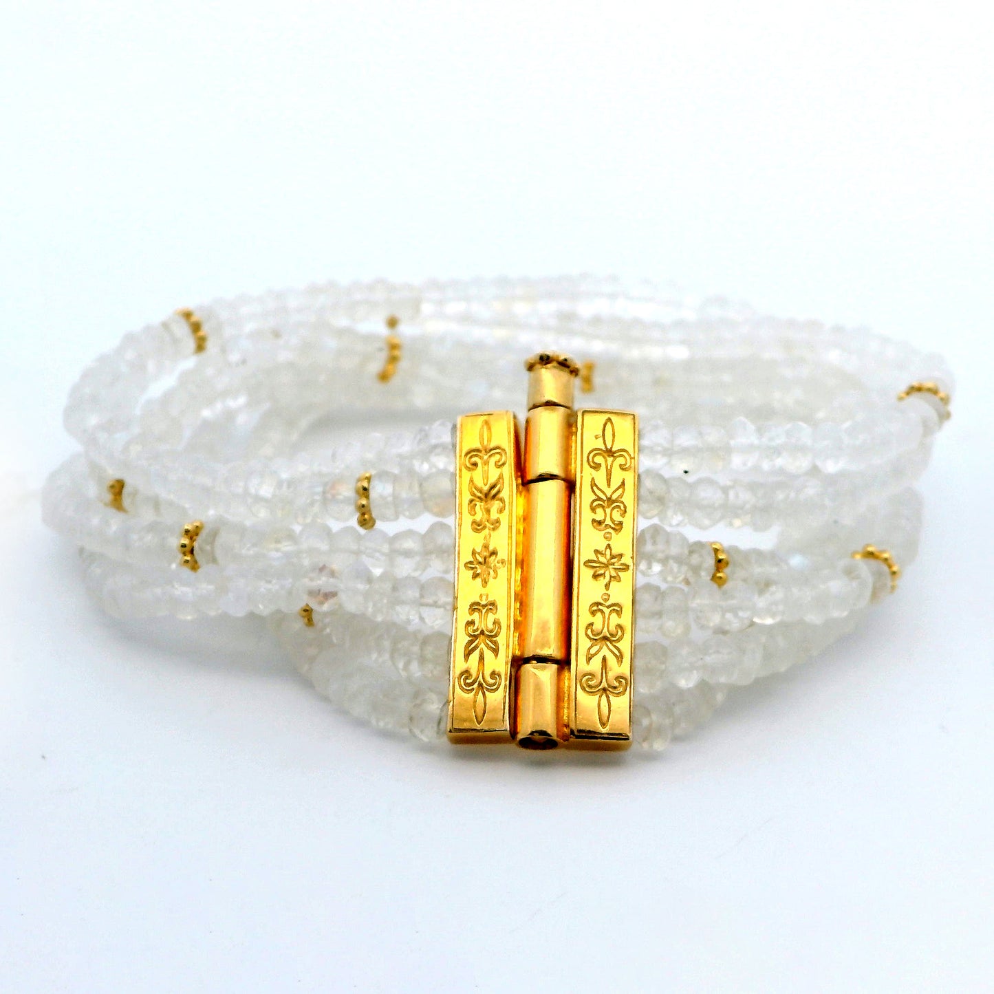 Anatoli Collection Vermeil Rainbow Moonstone Bracelet