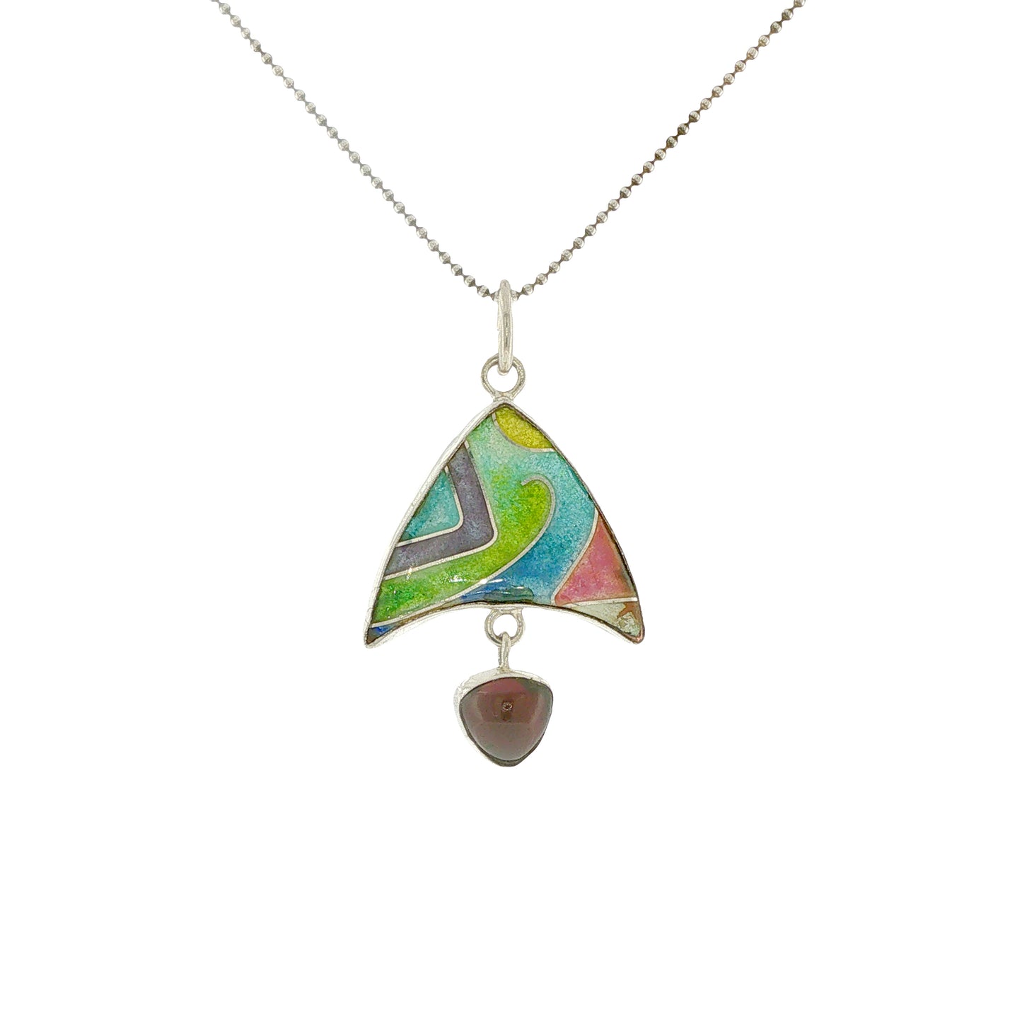 Vitrice McMurry Jewelry Sterling Silver Cloisonne Pendant