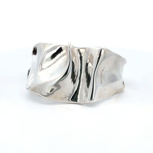 Vitrice McMurry Cast Sterling Silver Wave Cuff