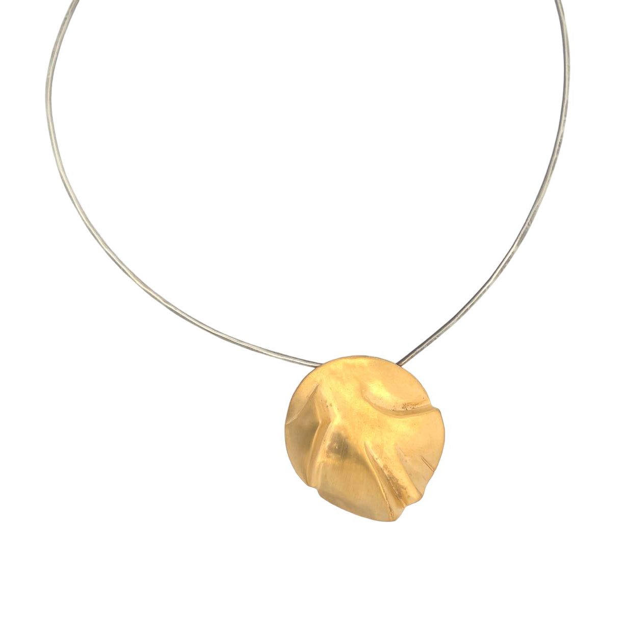 Vitrice McMurry Vermeil "Mystery Disc" Necklace