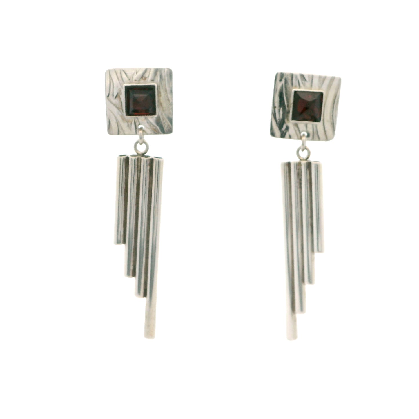 Vitrice McMurry Sterling Silver Garnet Earrings
