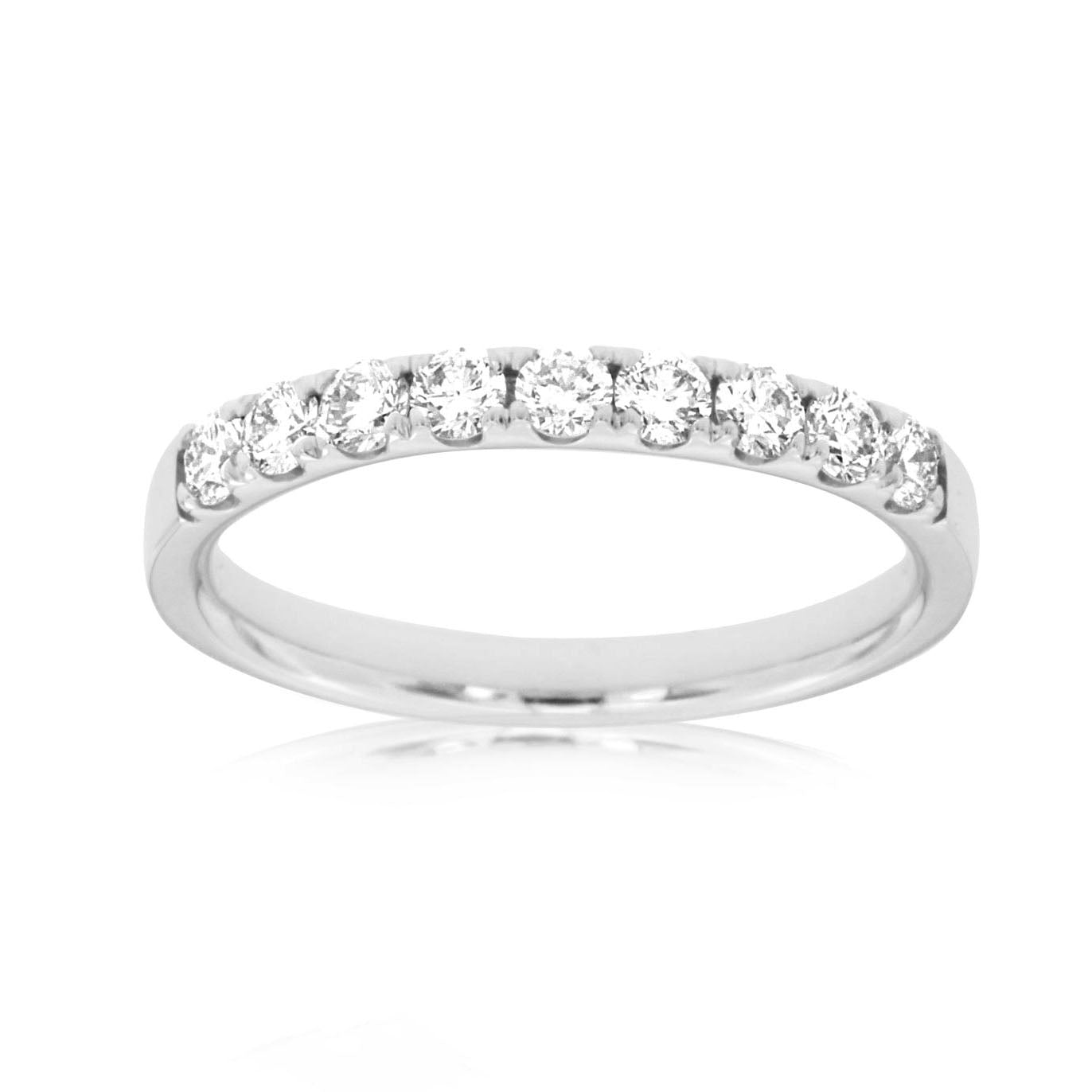 14K White Gold 0.40CT Diamond Band