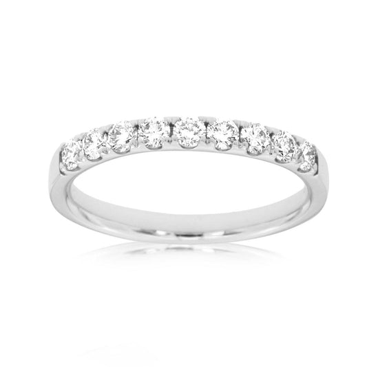 14K White Gold 0.40CT Diamond Band