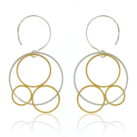 Mysterium Collection Sterling Vermeil Circular Earrings