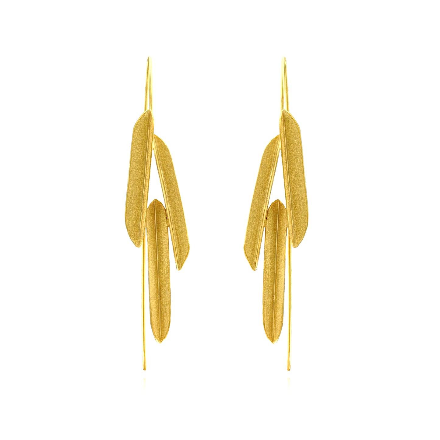 Mysterium Collection Sterling & Vermeil Triple Petal Earrings