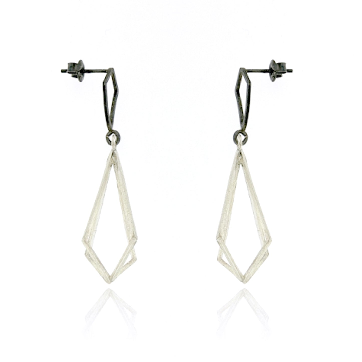Mysterium Collection Oxidized Sterling Kite Earrings
