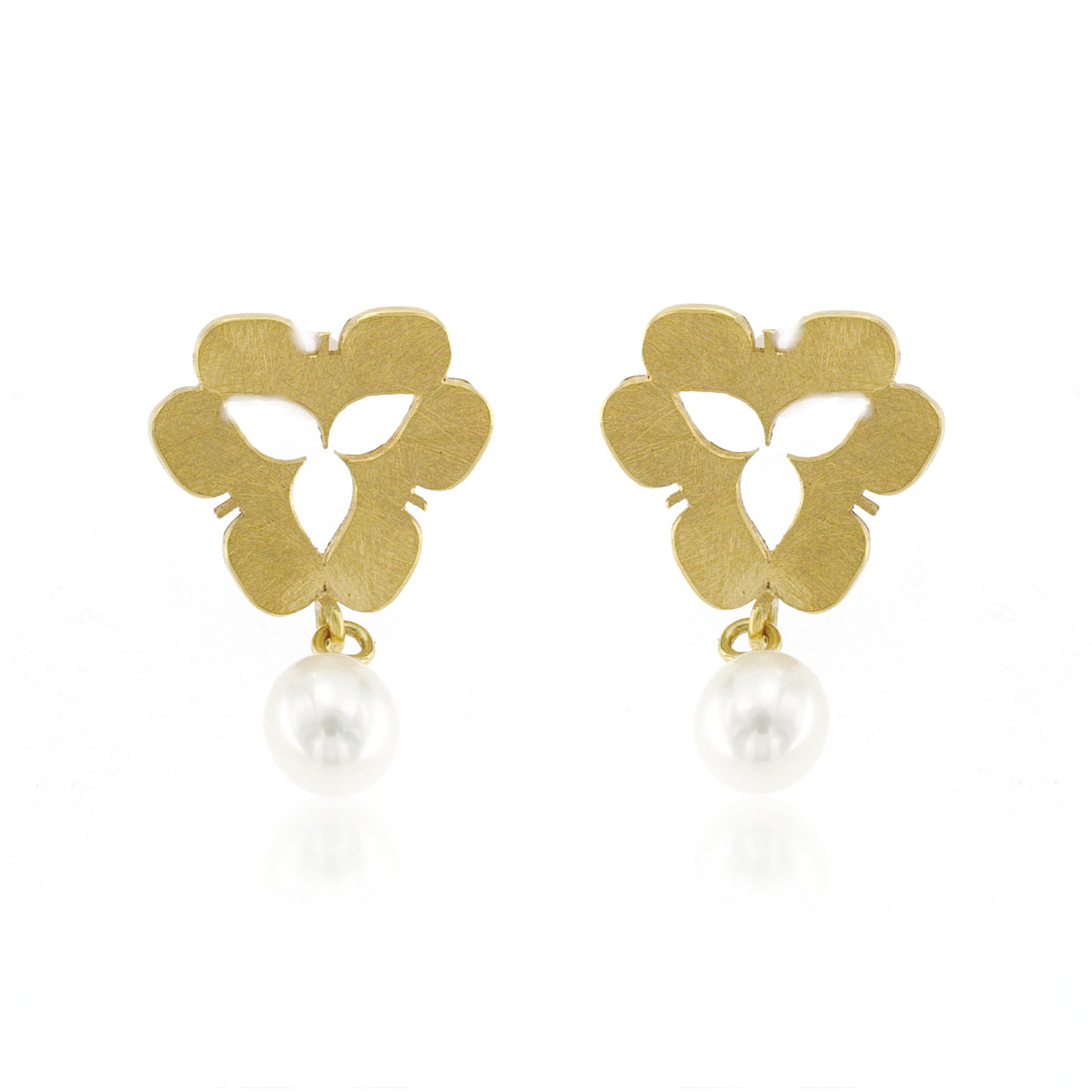 Mysterium Collection Vermeil Pearl Flower Earrings