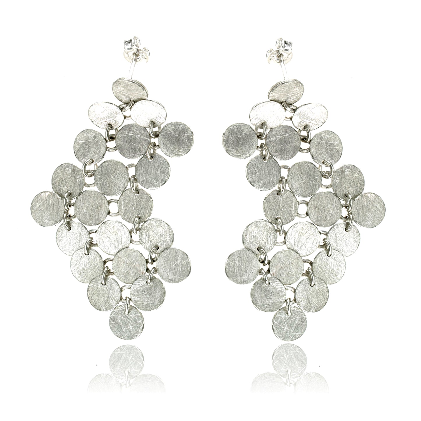 Mysterium Collection Sterling Linked Circle Earrings