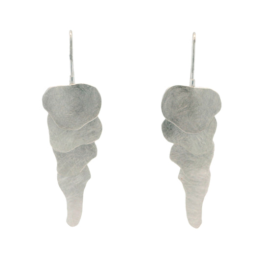 Mysterium Collection Sterling Silver Cascading Petal Earrings