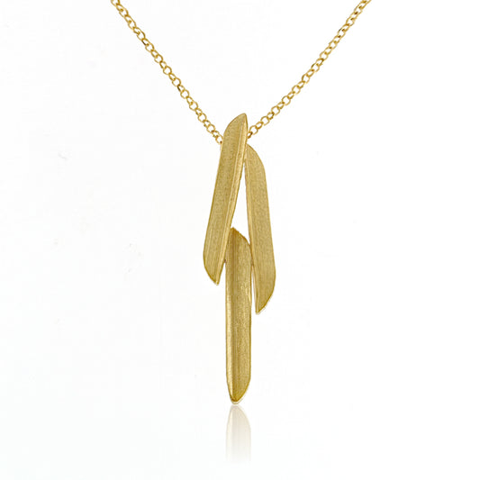 Mysterium Collection Sterling & Vermeil Triple Petal Pendant