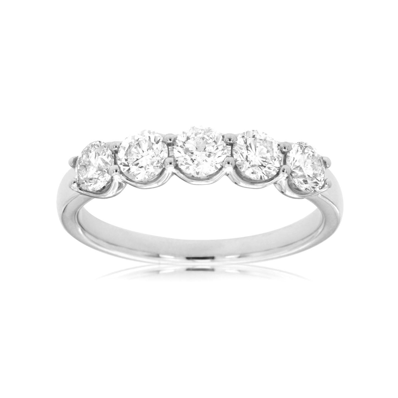 14K White Gold 1.0ct Diamond Ring