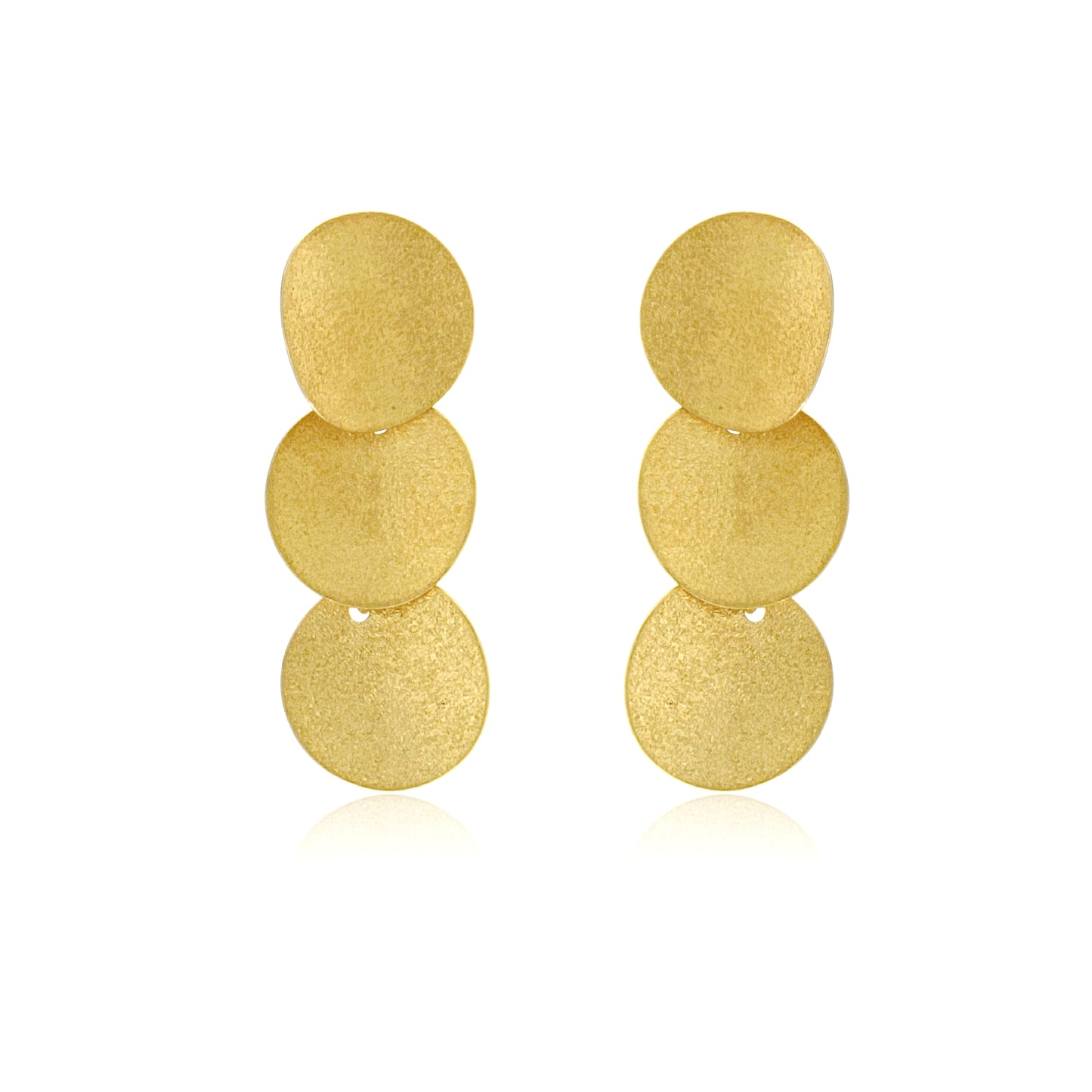Mysterium Collection Triple Curved Disc Earrings (sm)