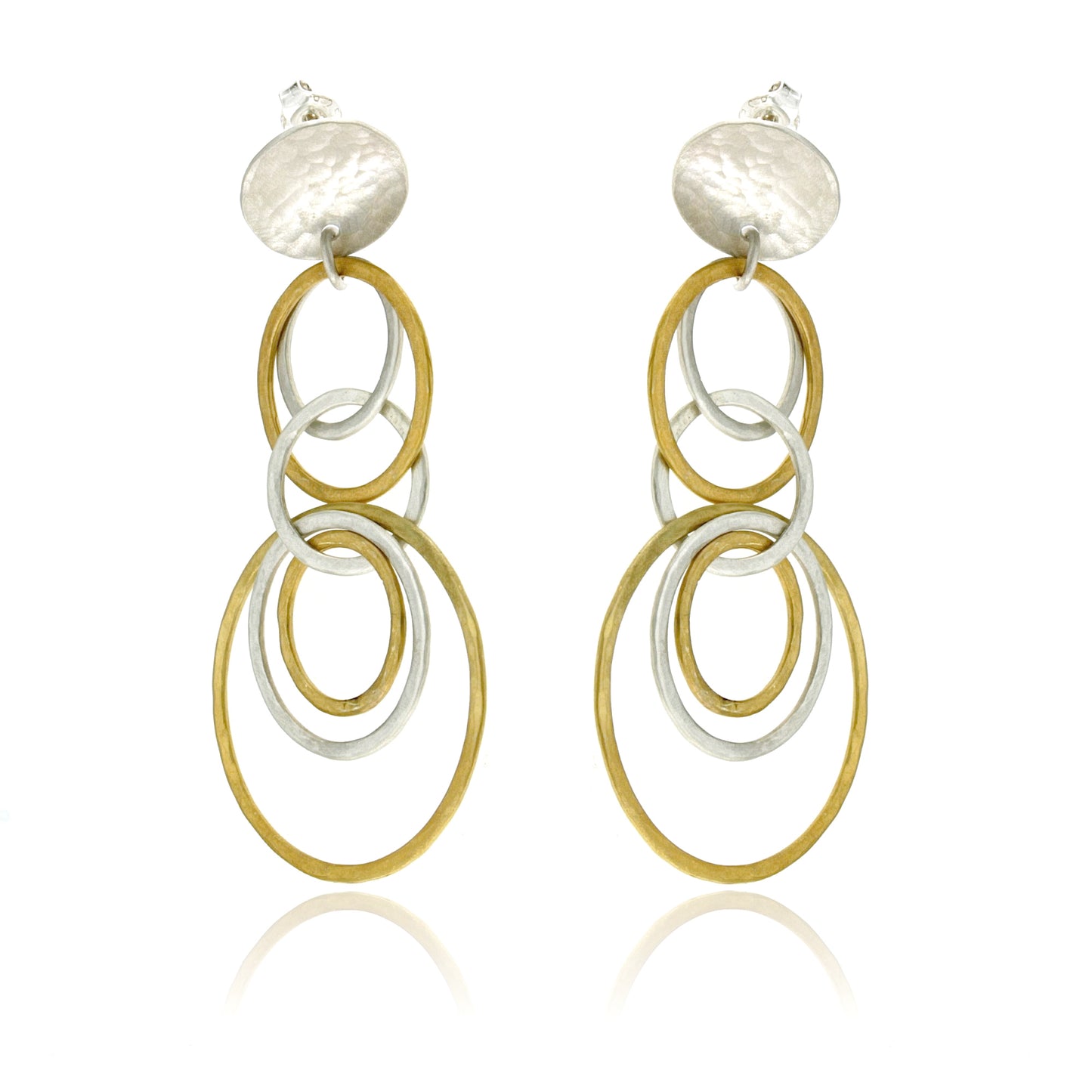 Mysterium Collection Long Circle Oval Earrings