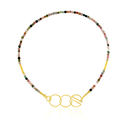 Mysterium Collection Circles Tourmaline Necklace