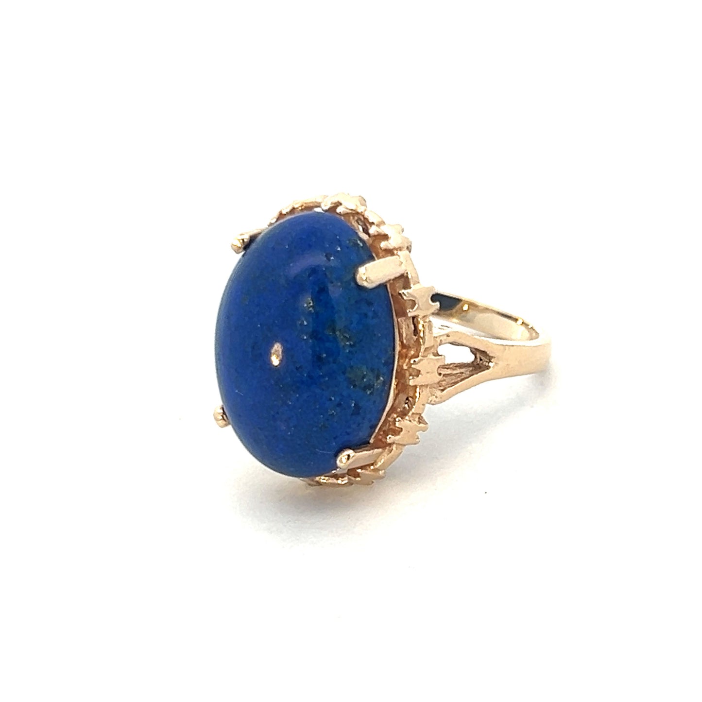 Vintage 14K Yellow Gold Lapis Lazuli Ring