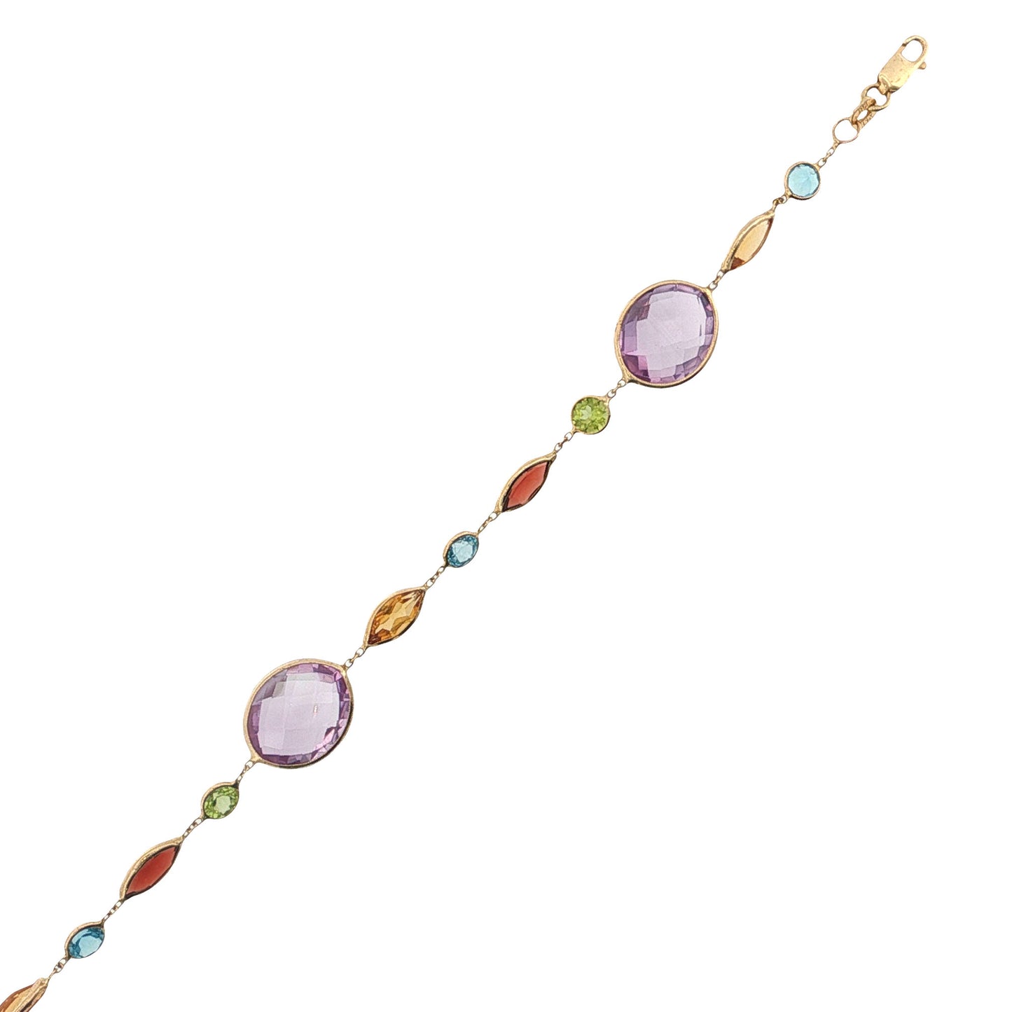 14K Yellow Gold Semi Precious Bracelet