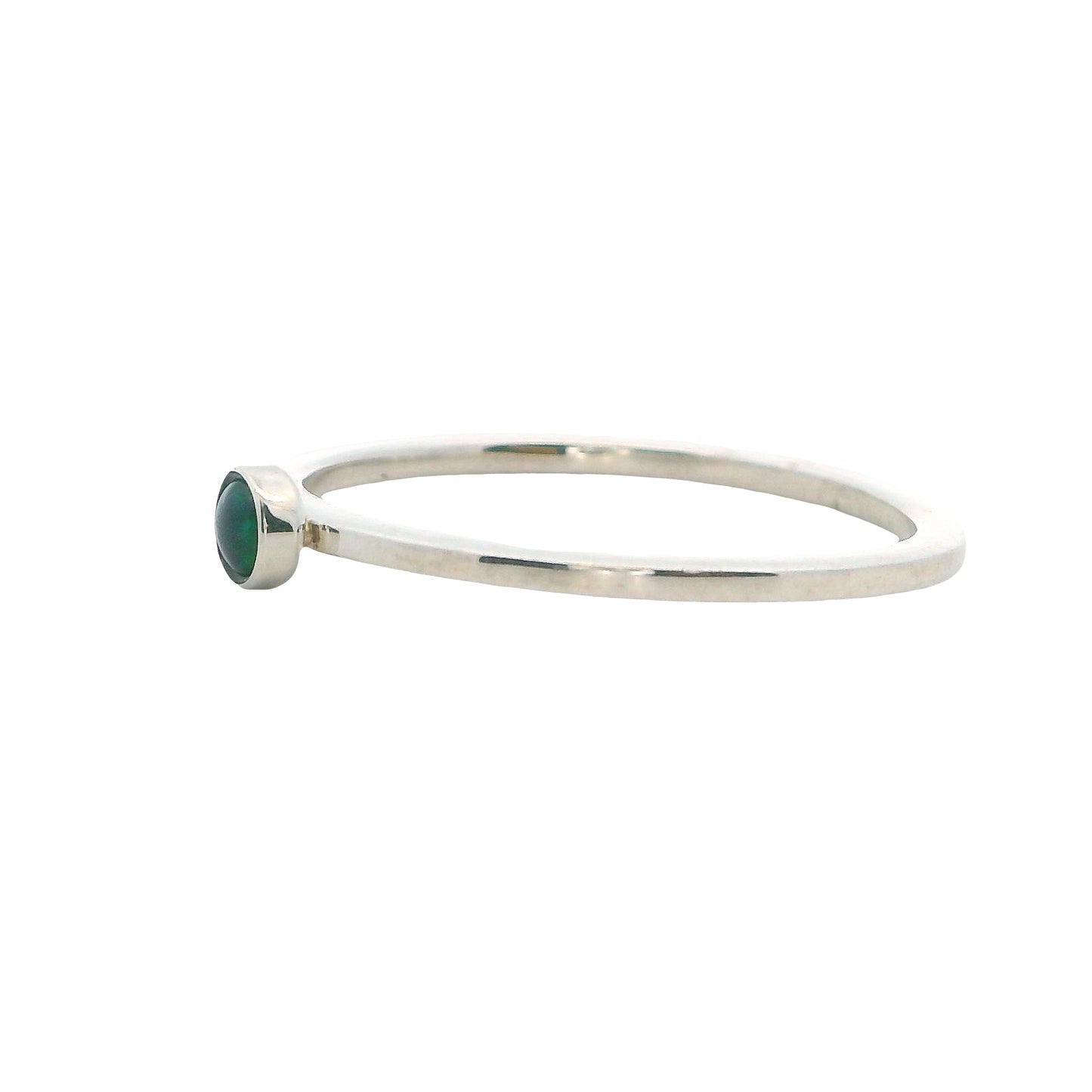 Tim Nelson Designs Sterling Opal Stacker Ring