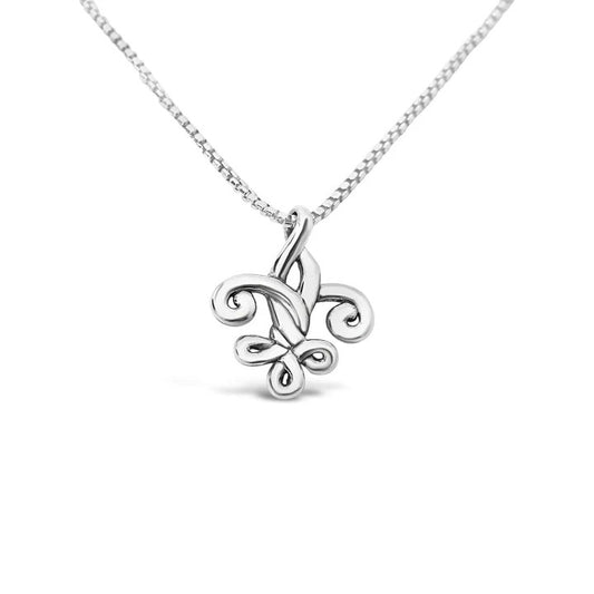 Cristy Cali Fleur de Love Knot Necklace (med)