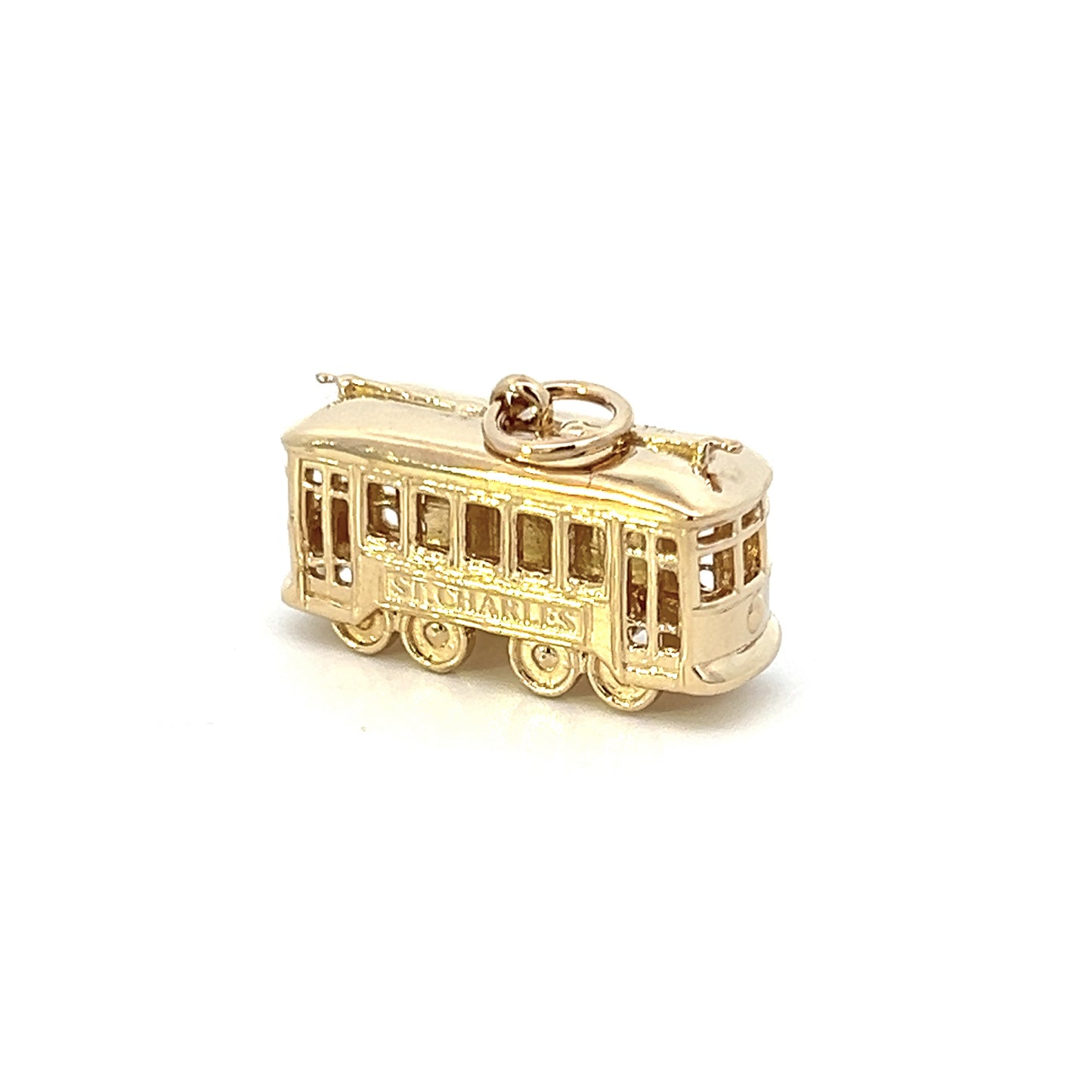 Tom Mathis Designs 14K Gold St Charles Streetcar Charm