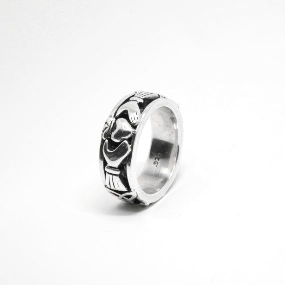 Tim & Mabel Claddagh Band Ring