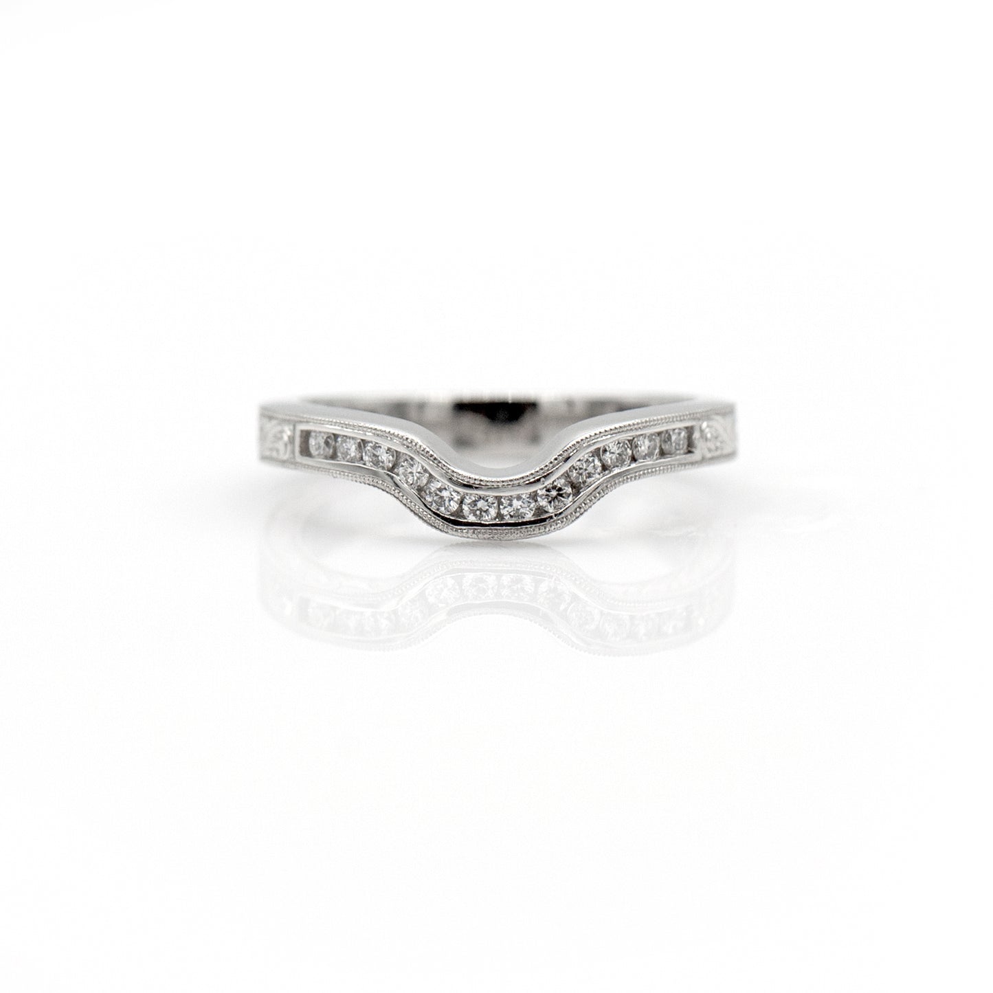 Tom Mathis Designs Platinum 1.52CT Diamond Engagement Ring Set