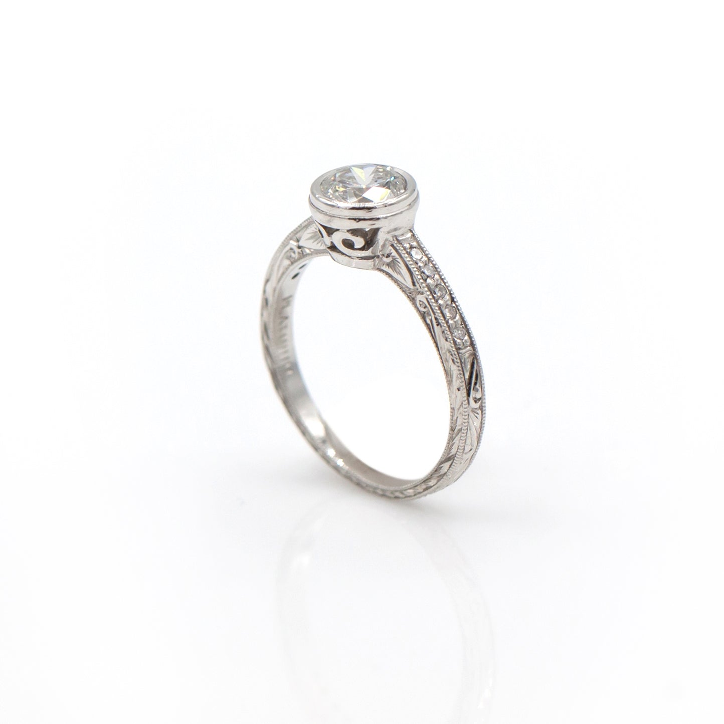 Tom Mathis Designs 1.01CT Diamond Engagement Ring