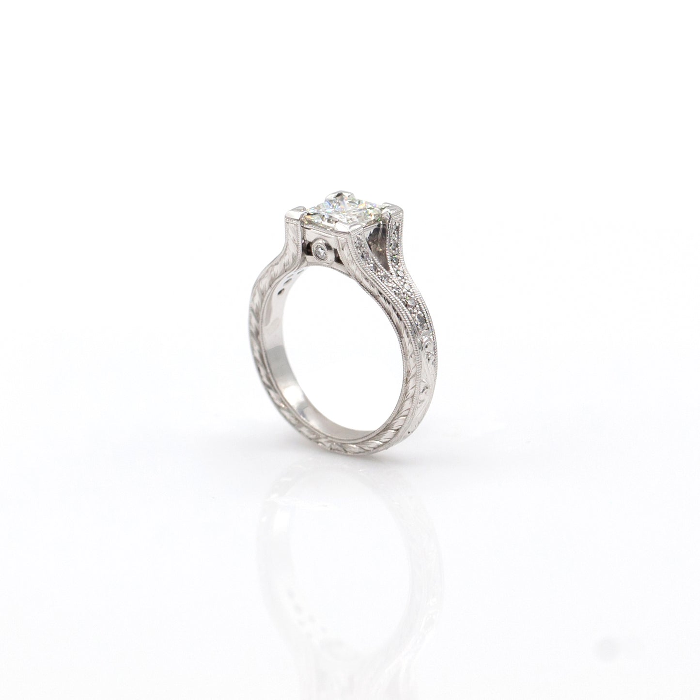 Tom Mathis Designs 1.18CT Diamond Engagement Ring