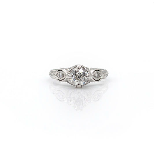 Tom Mathis Designs Platinum Diamond Engagement Ring