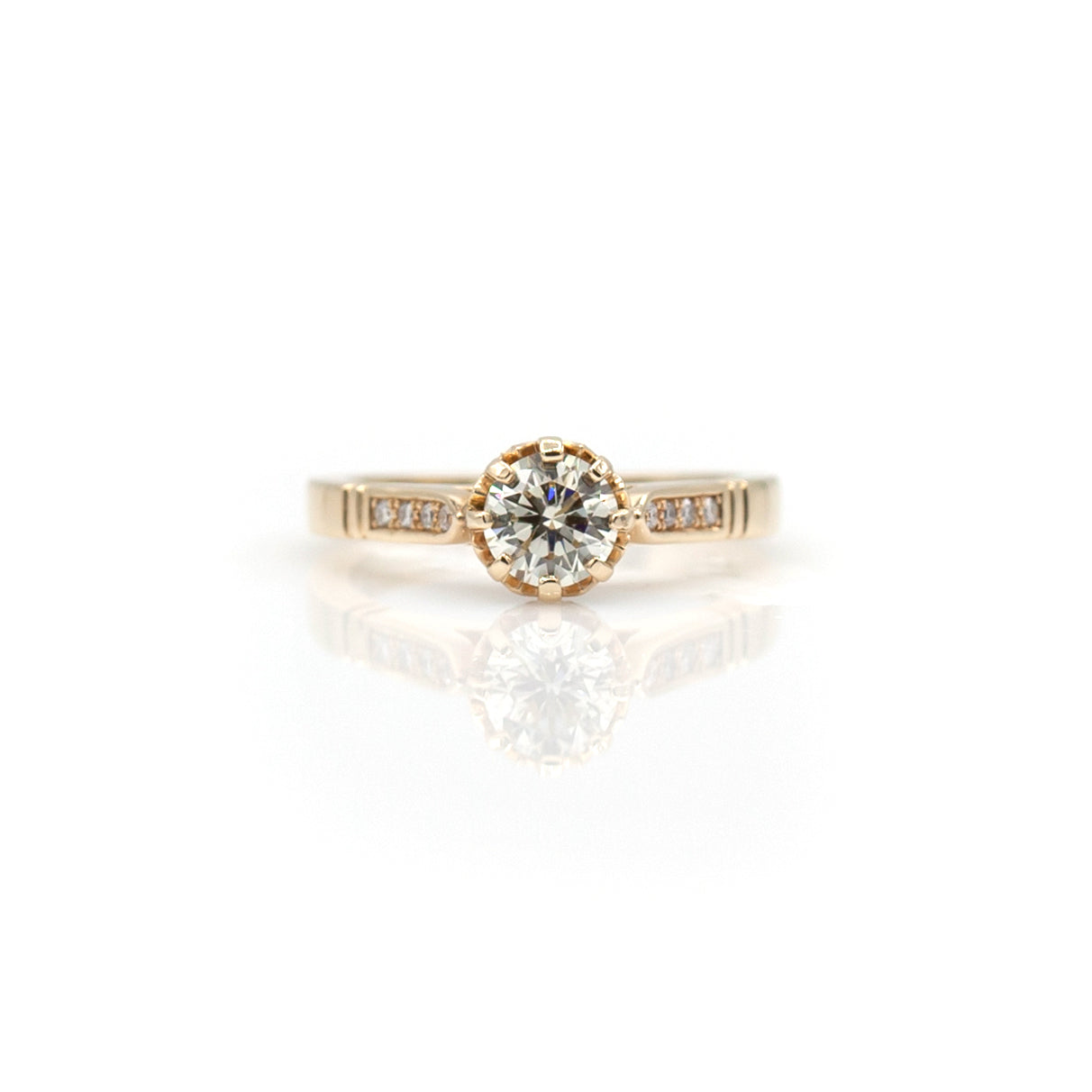 Tom Mathis Designs 14K Diamond Engagement Ring