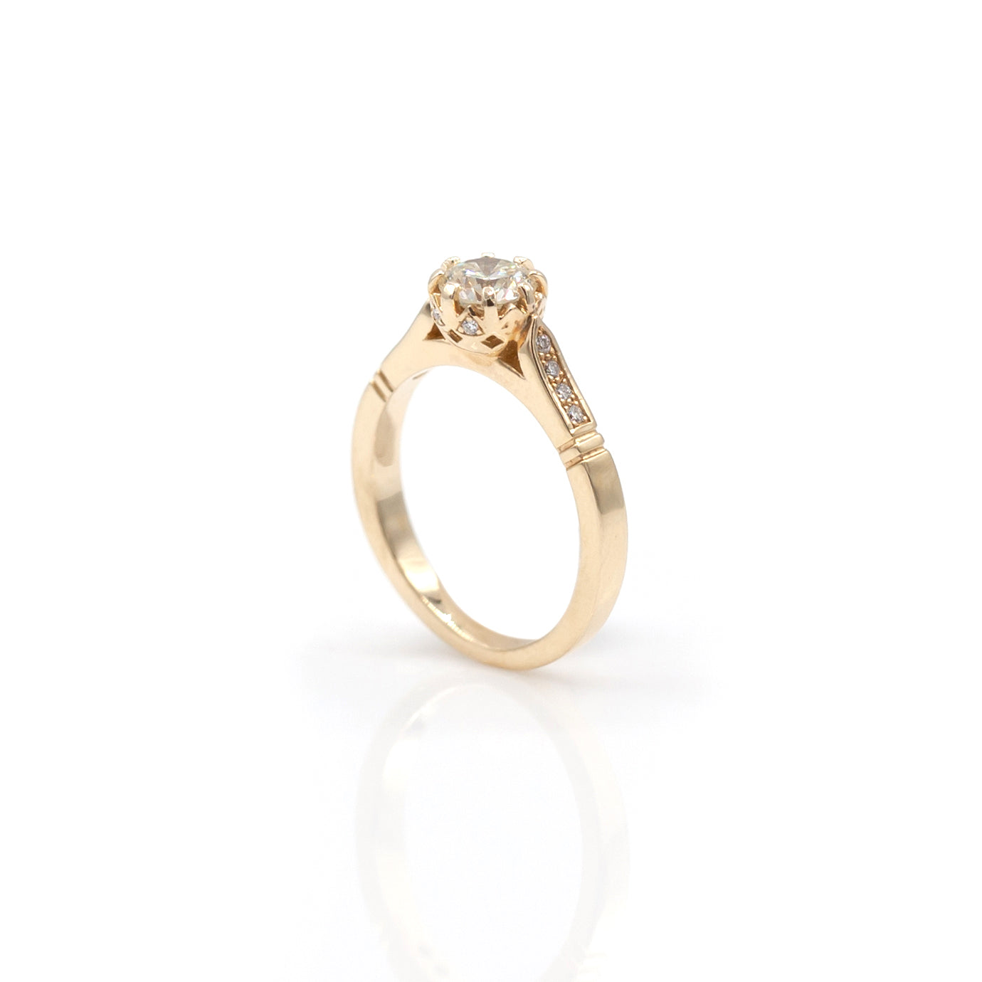 Tom Mathis Designs 14K Diamond Engagement Ring