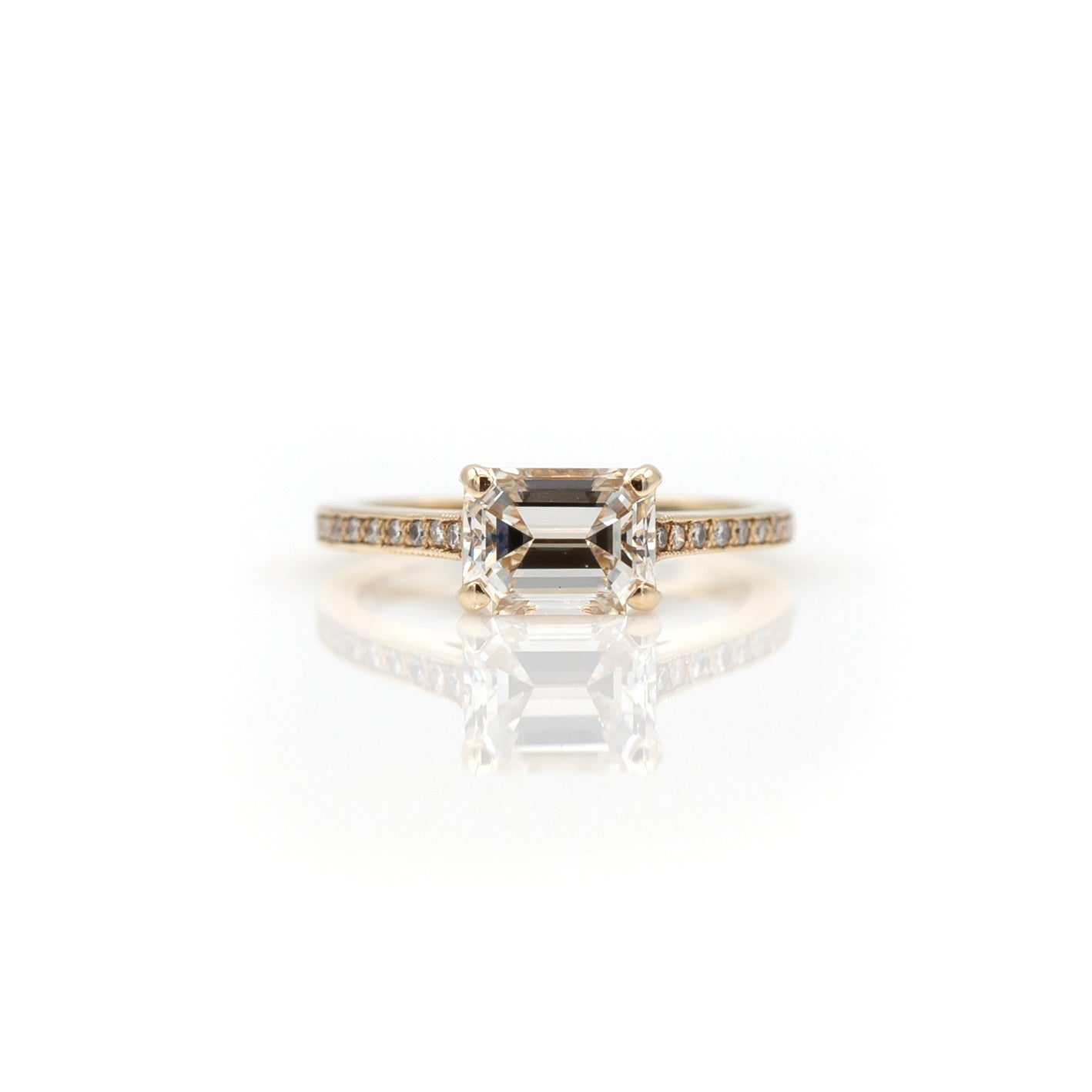Tom Mathis Designs 14K Diamond Engagement Ring